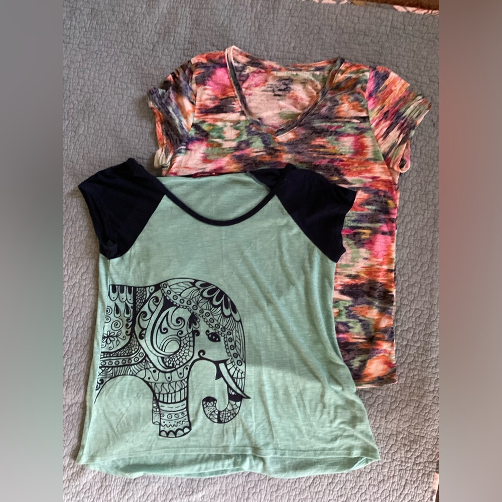 Summer tops - lightweight tops -  elephant print, safari inspired. Poolside wear
